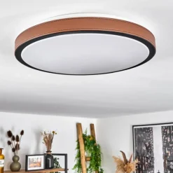 hofstein Plafonnier Kelva LED Brun, Noir, Blanc, 1 lumière