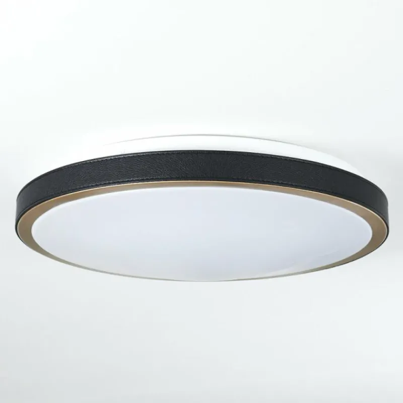 hofstein Plafonnier Kelva LED Vieux laiton, Noir, Blanc, 1 lumière