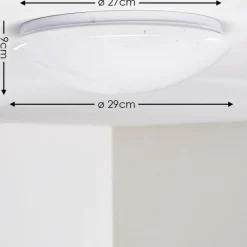 hofstein Plafonnier Kendal LED Blanc, 1 lumière, Télécommandes, Changeur de couleurs* Éclairage Led