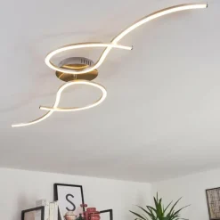 hofstein Plafonnier Kereita LED Nickel mat, 1 lumière