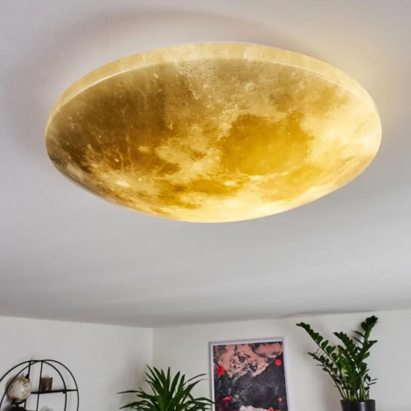 hofstein Plafonnier Keru LED Blanc, 1 lumière, Télécommandes