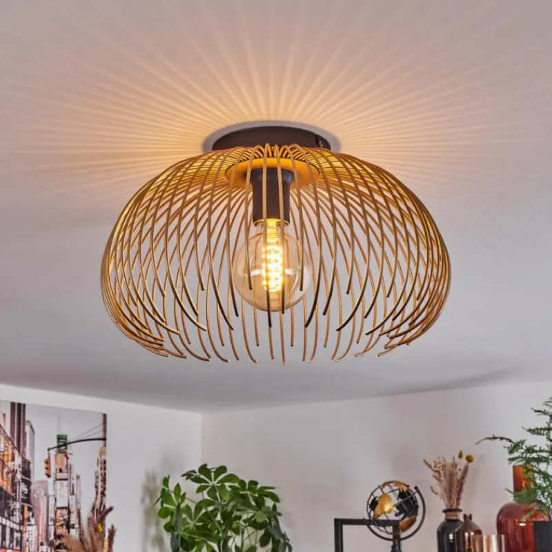 Lampes Dorées-hofstein Plafonnier Keryvaland Noir, 1 lumière