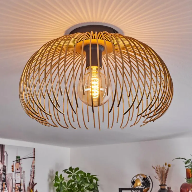 Lampes Dorées-hofstein Plafonnier Keryvaland Noir, 1 lumière