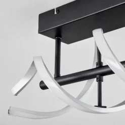 hofstein Plafonnier Khovet LED Noir, 1 lumière* Éclairage Led