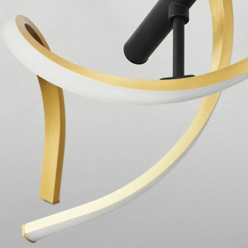 hofstein Plafonnier Khovet LED Noir, 1 lumière