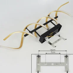 hofstein Plafonnier Khovet LED Noir, 1 lumière