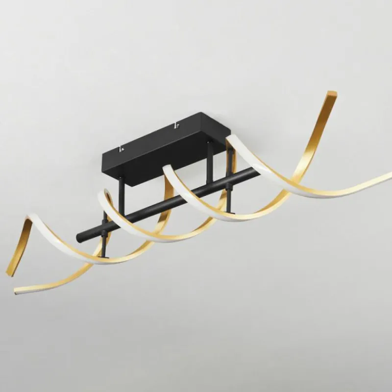 hofstein Plafonnier Khovet LED Noir, 1 lumière