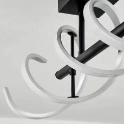 hofstein Plafonnier Khovet LED Noir, 1 lumière