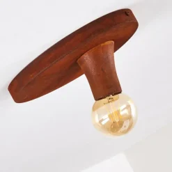 Lampes Vintages & Rétros-hofstein Plafonnier Kimstad Rouille, 1 lumière