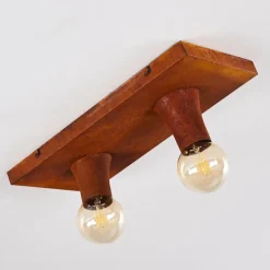Lampes Vintages & Rétros-hofstein Plafonnier Kimstad Rouille, 2 lumières