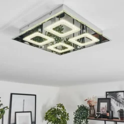 hofstein Plafonnier Kingsta LED Chrome, 1 lumière