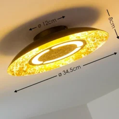 Lampes Dorées-hofstein Plafonnier KINOSIS LED Or, 1 lumière