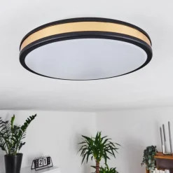 Lampes Dorées-hofstein Plafonnier Kirtland LED Or, Noir, 1 lumière