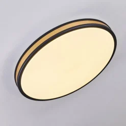 Lampes Dorées-hofstein Plafonnier Kirtland LED Or, Noir, 1 lumière