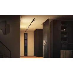 Luminaires Philips Plafonnier Kit de base Philips Hue Perifo LED Noir, 4 lumières, Changeur de couleurs