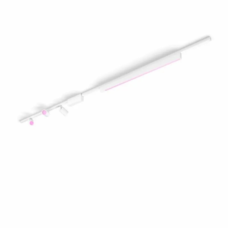 Luminaires Philips Plafonnier Kit de base Philips Hue Perifo LED Blanc, 4 lumières, Changeur de couleurs