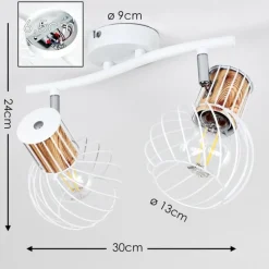 hofstein Plafonnier Koler Blanc, 2 lumières