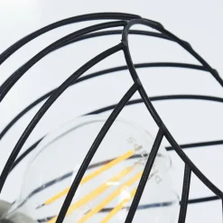 Lampes Vintages & Rétros-hofstein Plafonnier Koler Noir, 2 lumières