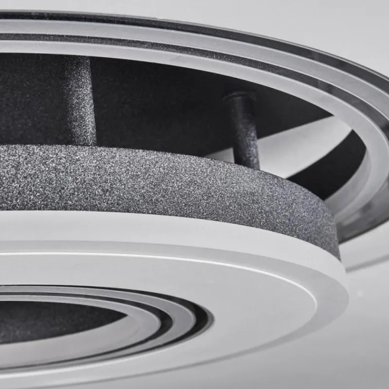 hofstein Plafonnier Kolo LED Gris, Blanc, 1 lumière, Télécommandes