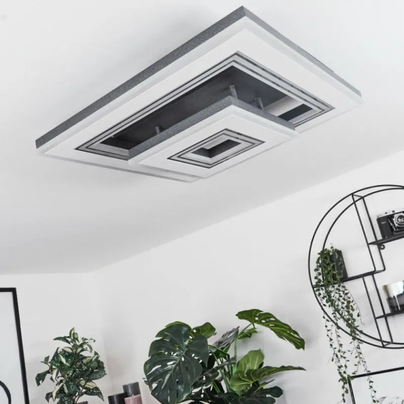 hofstein Plafonnier Kolo LED Noir, Blanc, 1 lumière