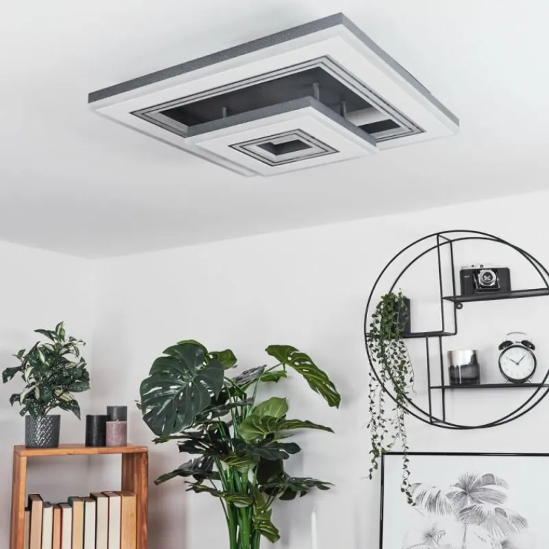 hofstein Plafonnier Kolo LED Noir, Blanc, 1 lumière