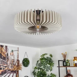 hofstein Plafonnier Konbongou Noir, 1 lumière