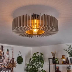 hofstein Plafonnier Konbongou Noir, 1 lumière