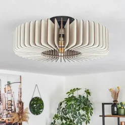 hofstein Plafonnier Konbongou Noir, 1 lumière