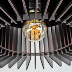 hofstein Plafonnier Konbongou Noir, 1 lumière