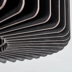 hofstein Plafonnier Konbongou Noir, 1 lumière