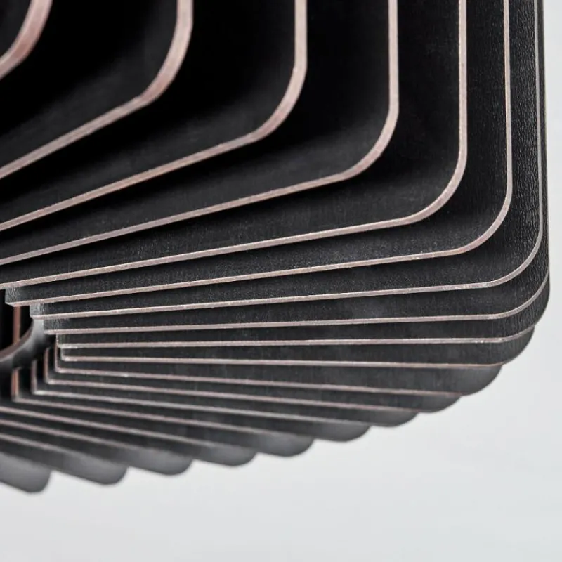 hofstein Plafonnier Konbongou Noir, 1 lumière