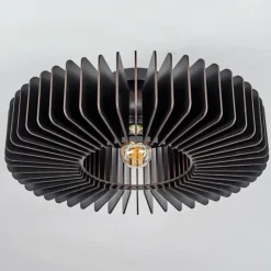 hofstein Plafonnier Konbongou Noir, 1 lumière