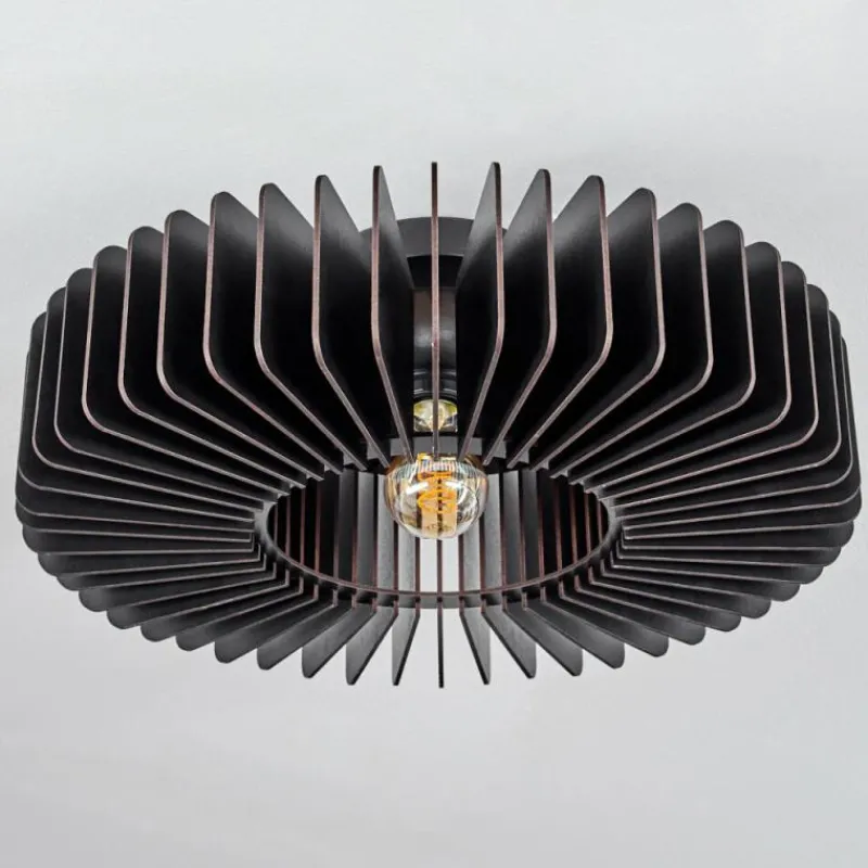 hofstein Plafonnier Konbongou Noir, 1 lumière