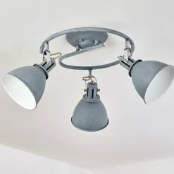 hofstein Plafonnier Koppom Bleu, Gris, 3 lumières* Spots Et Projecteurs