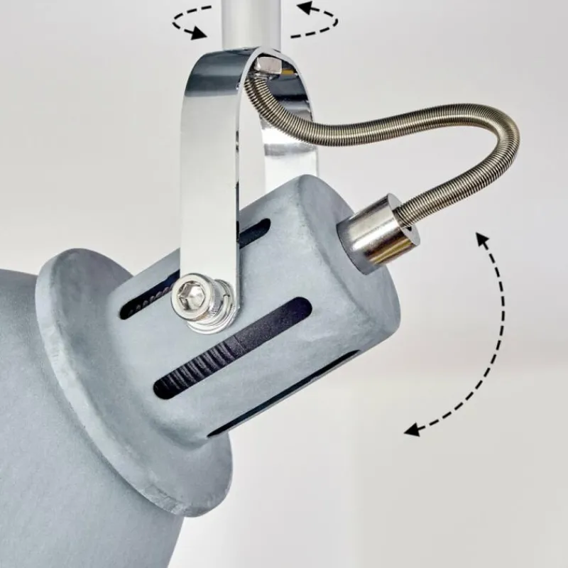 hofstein Plafonnier Koppom Bleu, Gris, 4 lumières