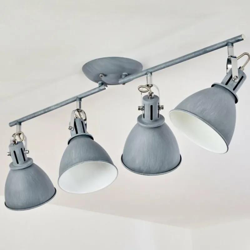 hofstein Plafonnier Koppom Bleu, Gris, 4 lumières