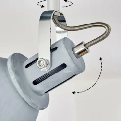 Luminaires Scandinaves-hofstein Plafonnier Koppom Chrome, Gris, 1 lumière