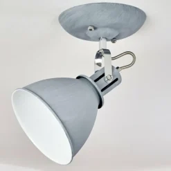 Luminaires Scandinaves-hofstein Plafonnier Koppom Chrome, Gris, 1 lumière