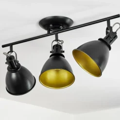 Lampes Industrielles-hofstein Plafonnier Koppom Noir, 3 lumières