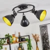 Lampes Dorées-hofstein Plafonnier Koppom Noir, 3 lumières