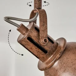 Lampes Industrielles-hofstein Plafonnier Koppom Rouille, 2 lumières