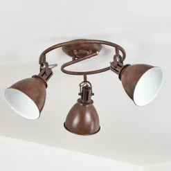 Luminaires Rustiques-hofstein Plafonnier Koppom Rouille, 3 lumières