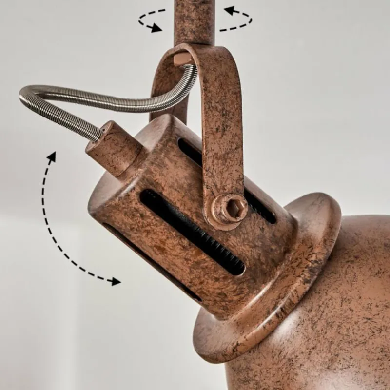 Lampes Industrielles-hofstein Plafonnier Koppom Rouille, 4 lumières