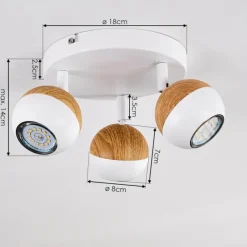 hofstein Plafonnier Kotaoa LED Blanc, 3 lumières