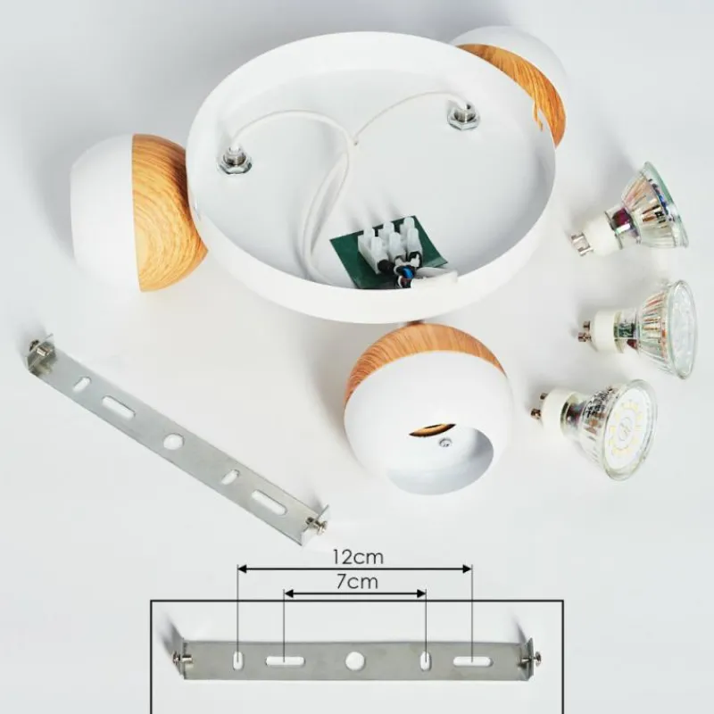 hofstein Plafonnier Kotaoa LED Blanc, 3 lumières