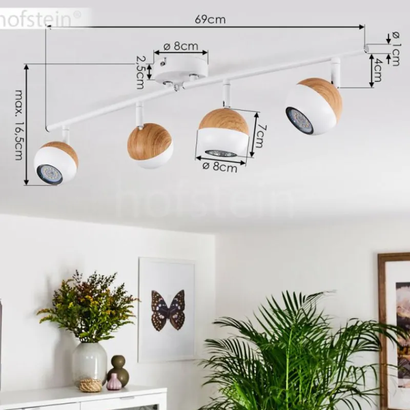 hofstein Plafonnier Kotaoa LED Blanc, 4 lumières