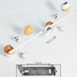 hofstein Plafonnier Kotaoa LED Blanc, 4 lumières