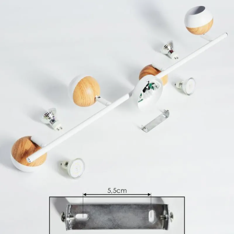 hofstein Plafonnier Kotaoa LED Blanc, 4 lumières