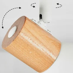 Luminaires Scandinaves-hofstein Plafonnier Kouek Écru, Blanc, 1 lumière