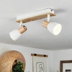 Luminaires Scandinaves-hofstein Plafonnier Kouek Écru, Blanc, 2 lumières